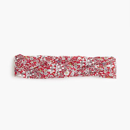 J.Crew Soft twist headband in Liberty® red meadow floral