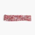 J.Crew Soft twist headband in Liberty&reg; red meadow floral
