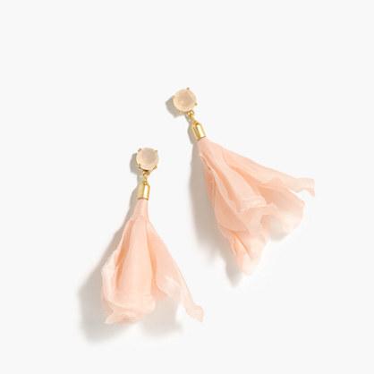 J.Crew Soft petal-drop earrings