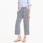 J.Crew Cropped beach pant in abstract heart print