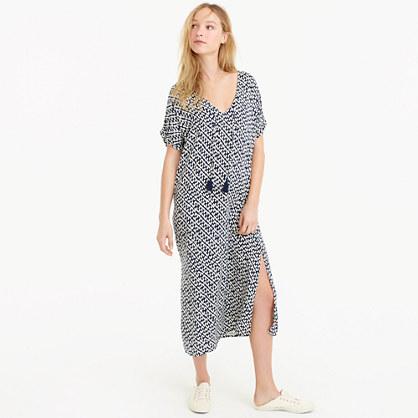 J.Crew Caftan in abstract heart print