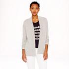 J.Crew Collection cashmere long open cardigan