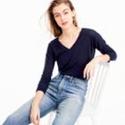 J.Crew Italian featherweight cashmere double V-neck sweater