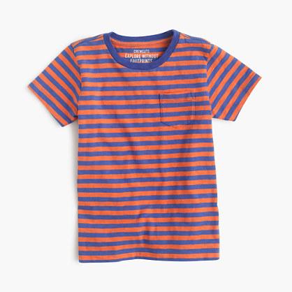 J.Crew Boys' pocket T-shirt in bengal stripe