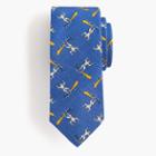 J.Crew Drake's silk-cotton tie in blue