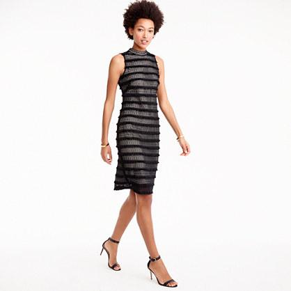 J.Crew Sheath dress in fringy lace