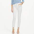 J.Crew Lookout high-rise crop jean in white