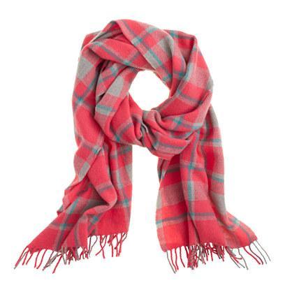 J.Crew Plaid wool scarf