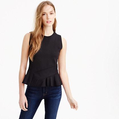 J.Crew Structured flutter-hem top