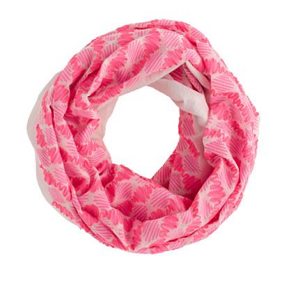 J.Crew Embroidered diamonds infinity scarf