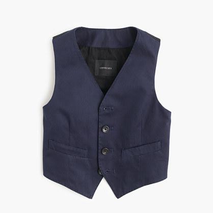 J.Crew Boys' Ludlow suit vest in Italian chino