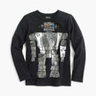 J.Crew Boys' long-sleeve robot T-shirt
