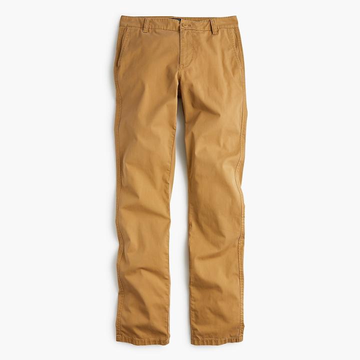 J.Crew Straight leg pant in stretch chino
