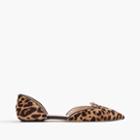 J.Crew Sadie loafer flats in leopard calf hair
