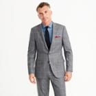 J.Crew Ludlow suit jacket in windowpane Italian wool flannel