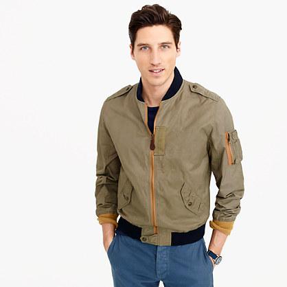 J.Crew Wallace & Barnes MA-1 contrast bomber jacket
