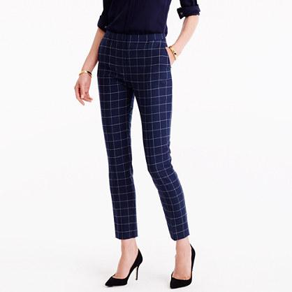 J.Crew Tapered trouser pant in windowpane print