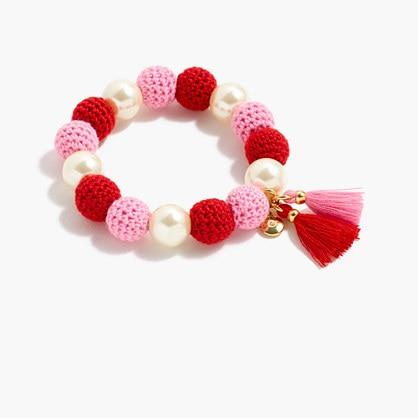 J.Crew Crochet bead bracelet