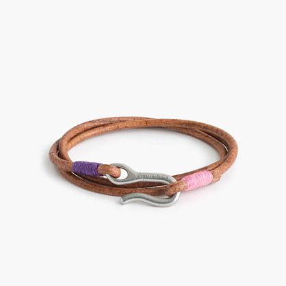 J.Crew Caputo & Co.™ triple-wrap leather bracelet