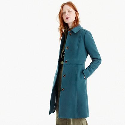 J.Crew Petite Italian double-cloth wool lady day coat with Thinsulate®