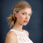 J.Crew Twigs & Honey&reg; rhinestone birdcage veil