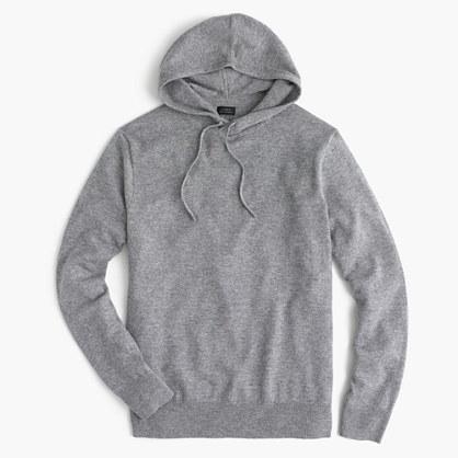 J.Crew Everyday cashmere hoodie in grey