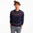 J.Crew Alpaca-lambswool sweater in blue Fair Isle yoke