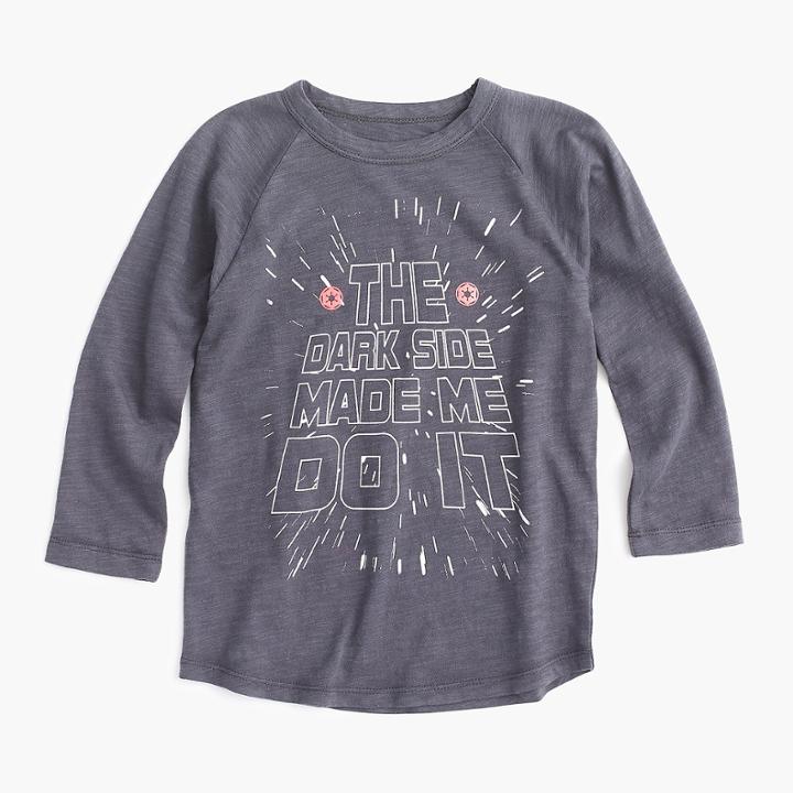 J.Crew Boys' long-sleeve Star Wars for crewcuts dark side T-shirt