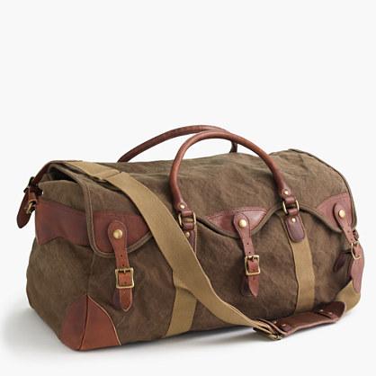 J.Crew Wallace & Barnes canvas weekender bag