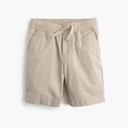 J.Crew Boys' pull-on short in lightweight chino