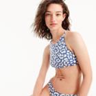 J.Crew J.Crew Playa printed Hermosa high-neck bikini top