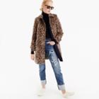 J.Crew Topcoat in double leopard
