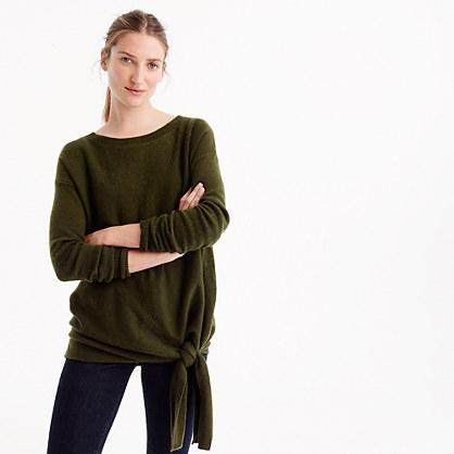 J.Crew Tie-waist boatneck sweater
