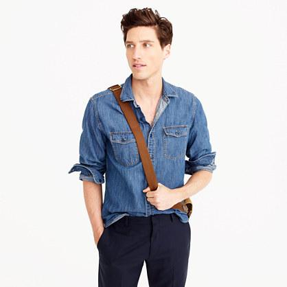J.Crew Slim lightweight denim workshirt