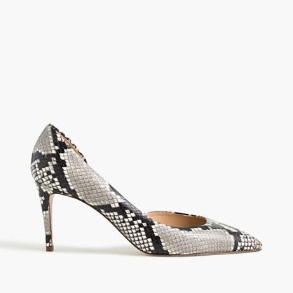 J.Crew Lucie faux-snake pumps