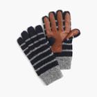 J.Crew Striped wool smartphone gloves