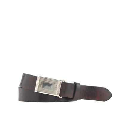 J.Crew Classic leather plaque belt