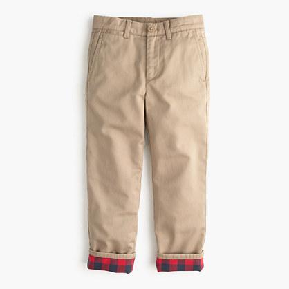 J.Crew Boys' flannel-lined cozy pant