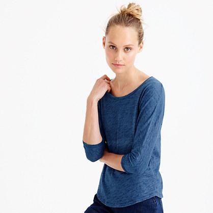J.Crew Indigo vintage cotton T-shirt with drop sleeves