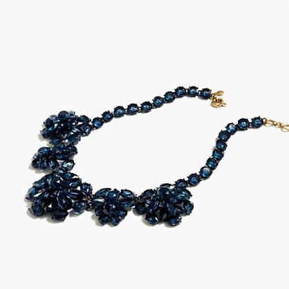 J.Crew Navy crystal necklace