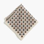 J.Crew English wool pocket square in medallion print