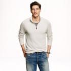 J.Crew Italian cashmere half-zip sweater