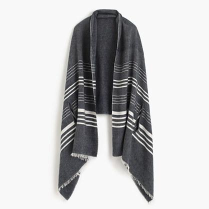J.Crew Striped cape scarf