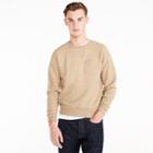 J.Crew Textured crewneck in piqu&eacute; fleece