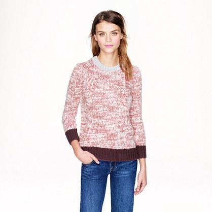 J.Crew Marled colorblock sweater