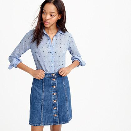 J.Crew Perfect shirt in embroidered dot