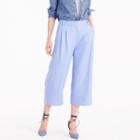 J.Crew Cropped wide-leg pant in heavy linen