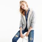 J.Crew Faux shearling hoodie