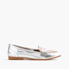 J.Crew Collins mixed metallic leather loafers