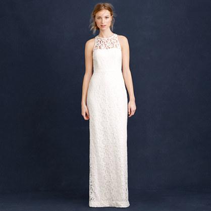 J.Crew Pamela gown in Leavers lace